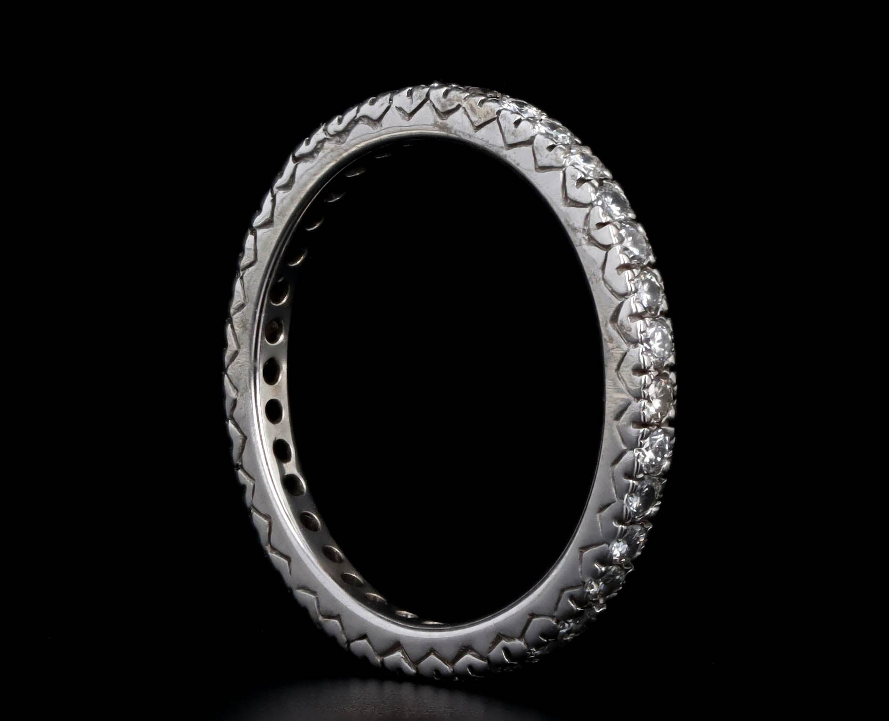 0.60 Carat Total Weight Round Diamond Eternity Band in 14K White Gold - Replica Handbags