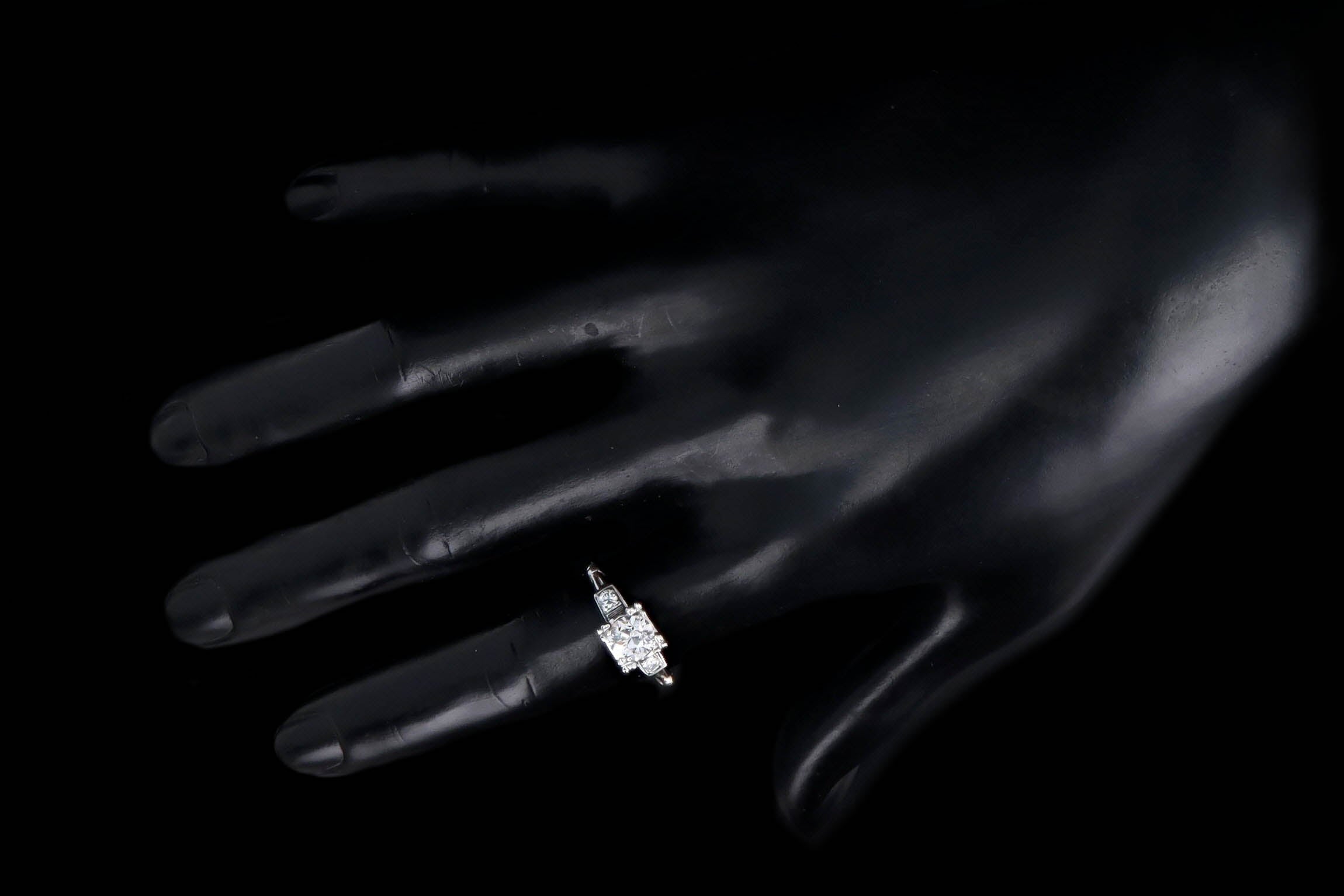 Art Deco 0.90 Carat Old European Diamond Engagement Ring - Replica Handbags