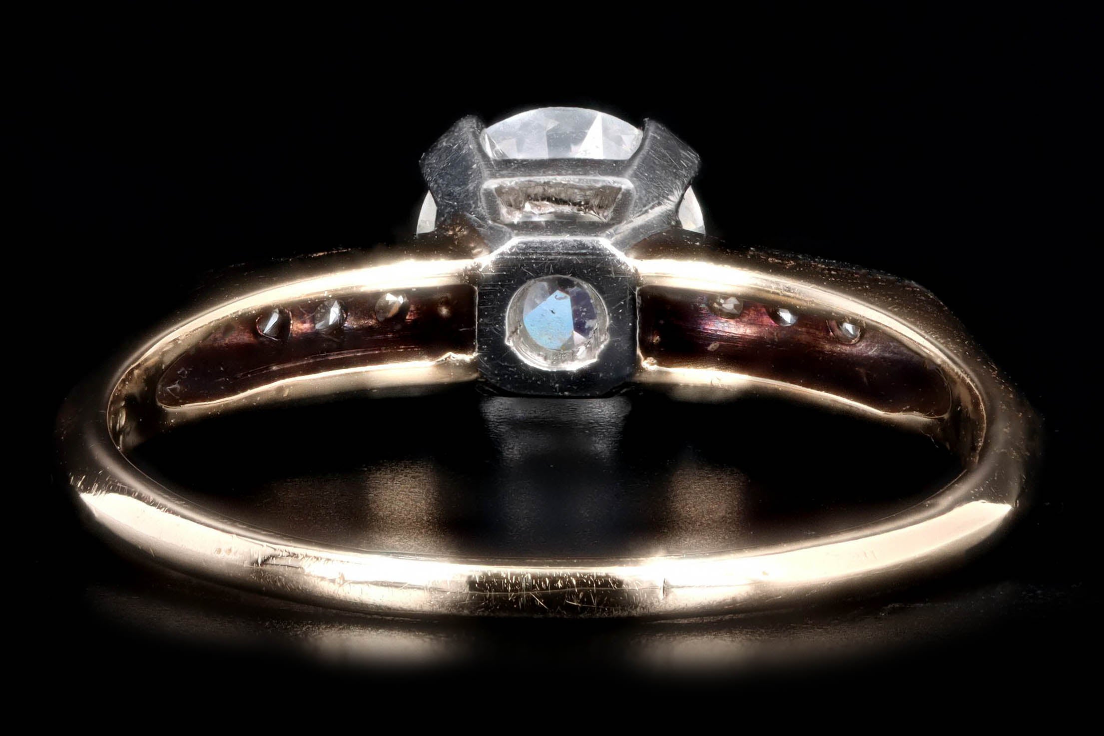 Art Deco 14K Yellow Gold .70 Carat Old European Cut Diamond Engagement Ring -  Replica Handbags 