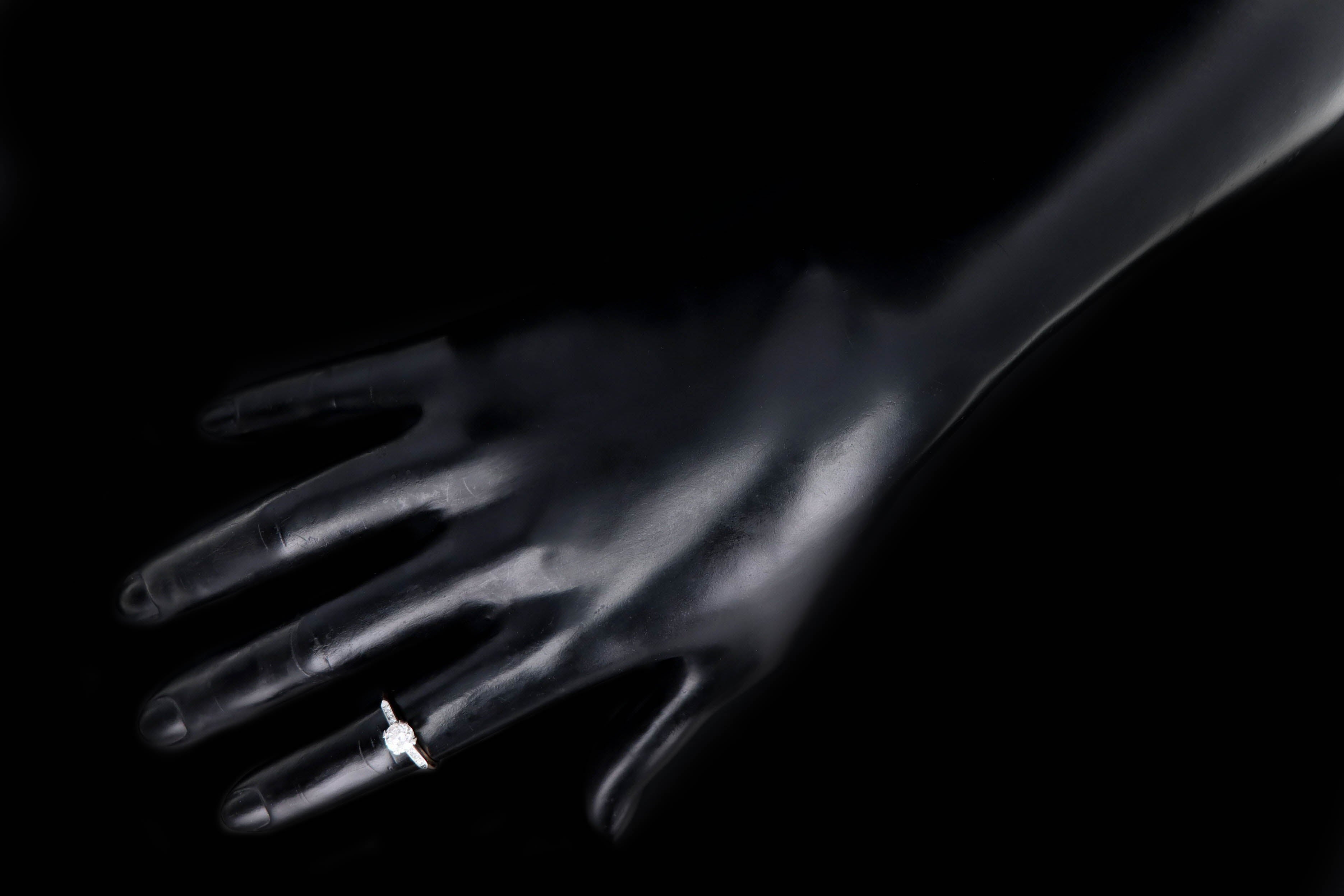 Art Deco 14K Yellow Gold .70 Carat Old European Cut Diamond Engagement Ring -  Replica Handbags 