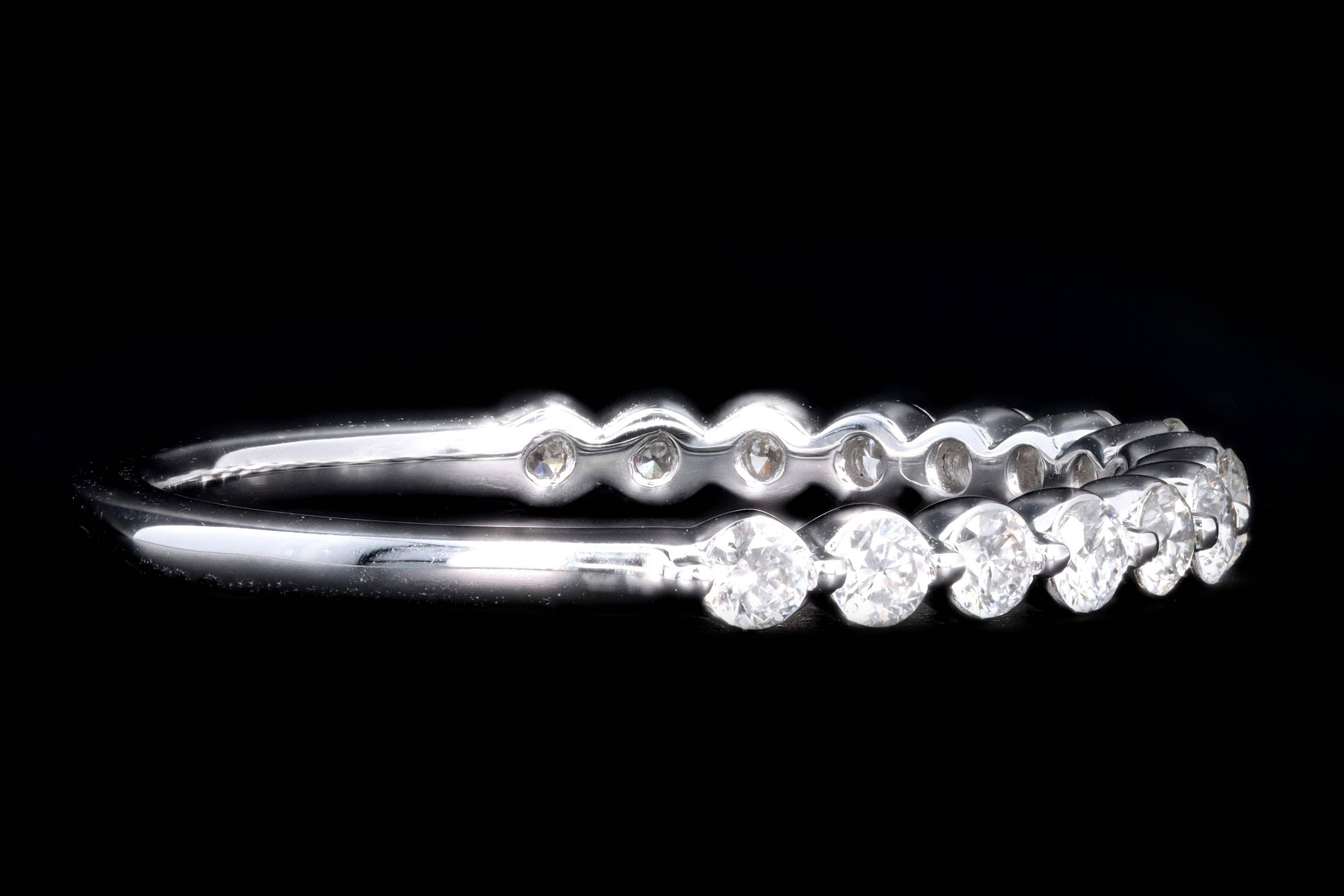 14K Gold or Platinum 0.50 Carat Round Brilliant Diamond Half Eternity Band -  Replica Handbags 