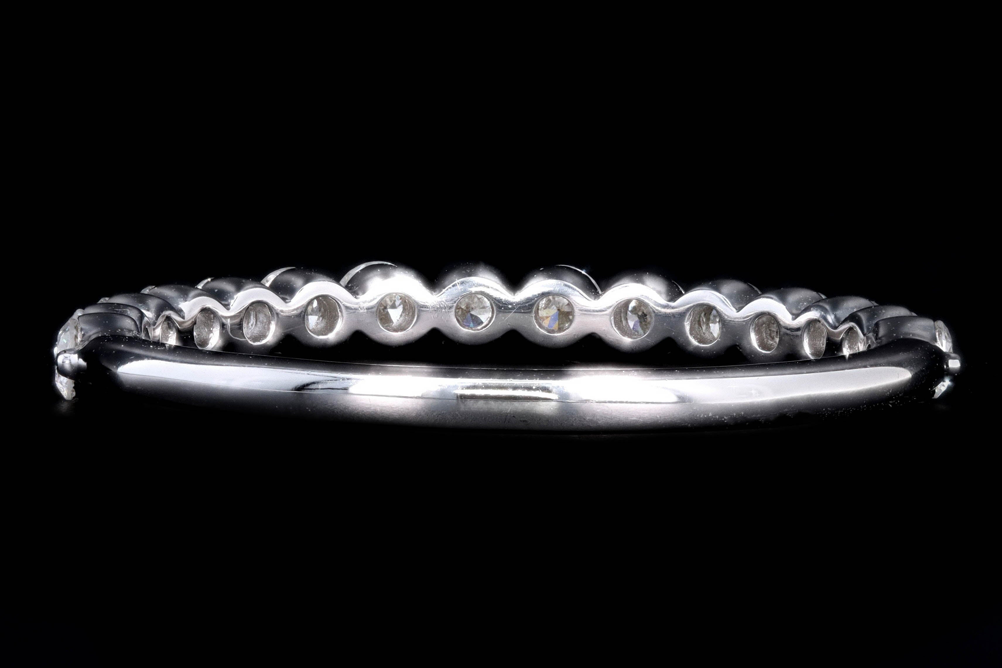 14K Gold or Platinum 0.50 Carat Round Brilliant Diamond Half Eternity Band -  Replica Handbags 