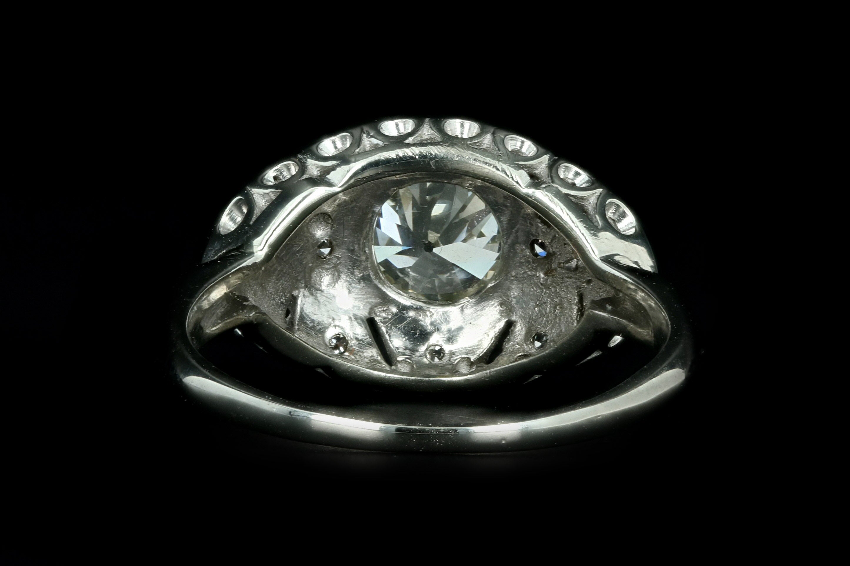 Art Deco 14K White Gold 1 Carat Old European Cut Diamond Engagement Ring -  Replica Handbags 