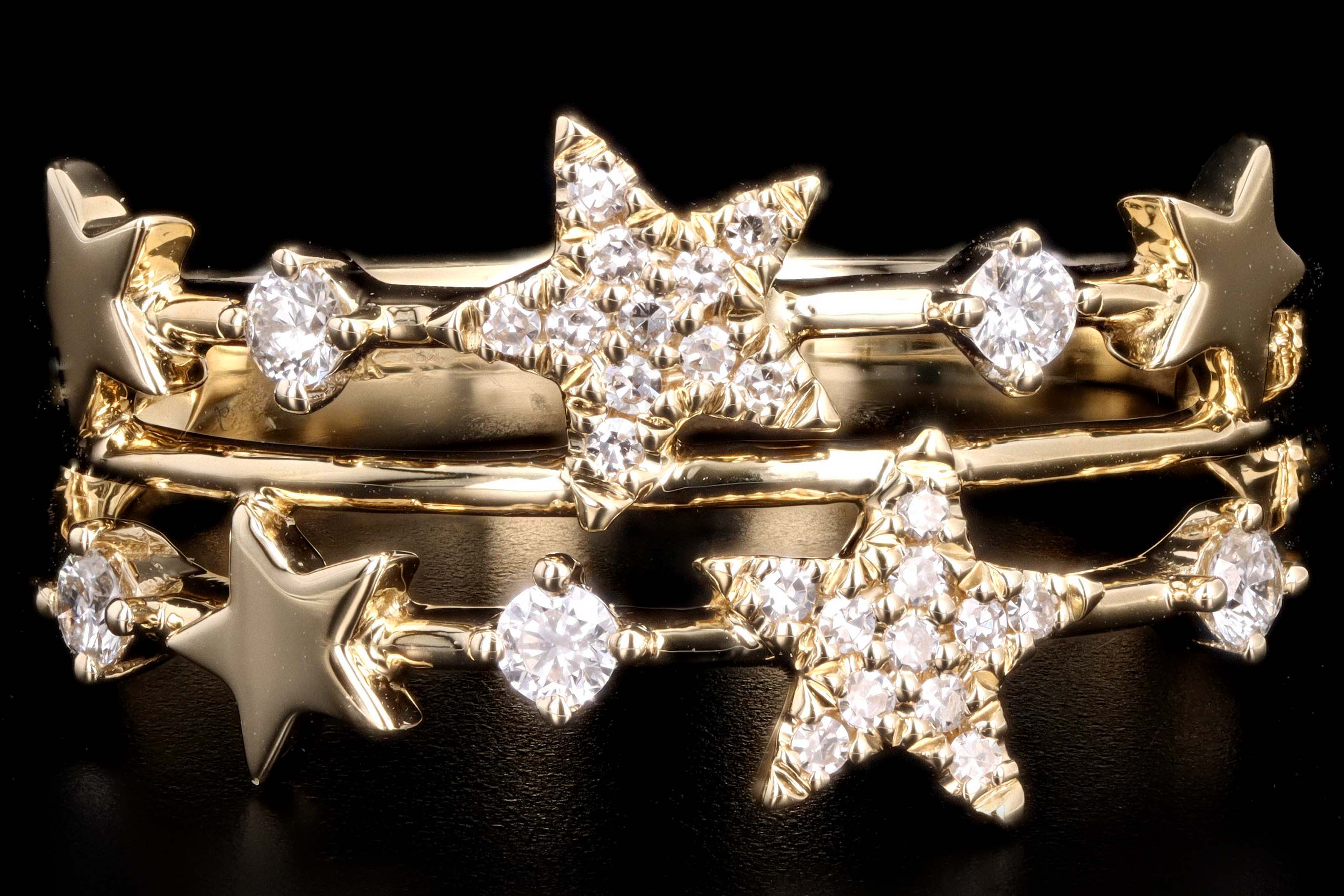 0.21CT Diamond Pave Star Ring - Replica Handbags