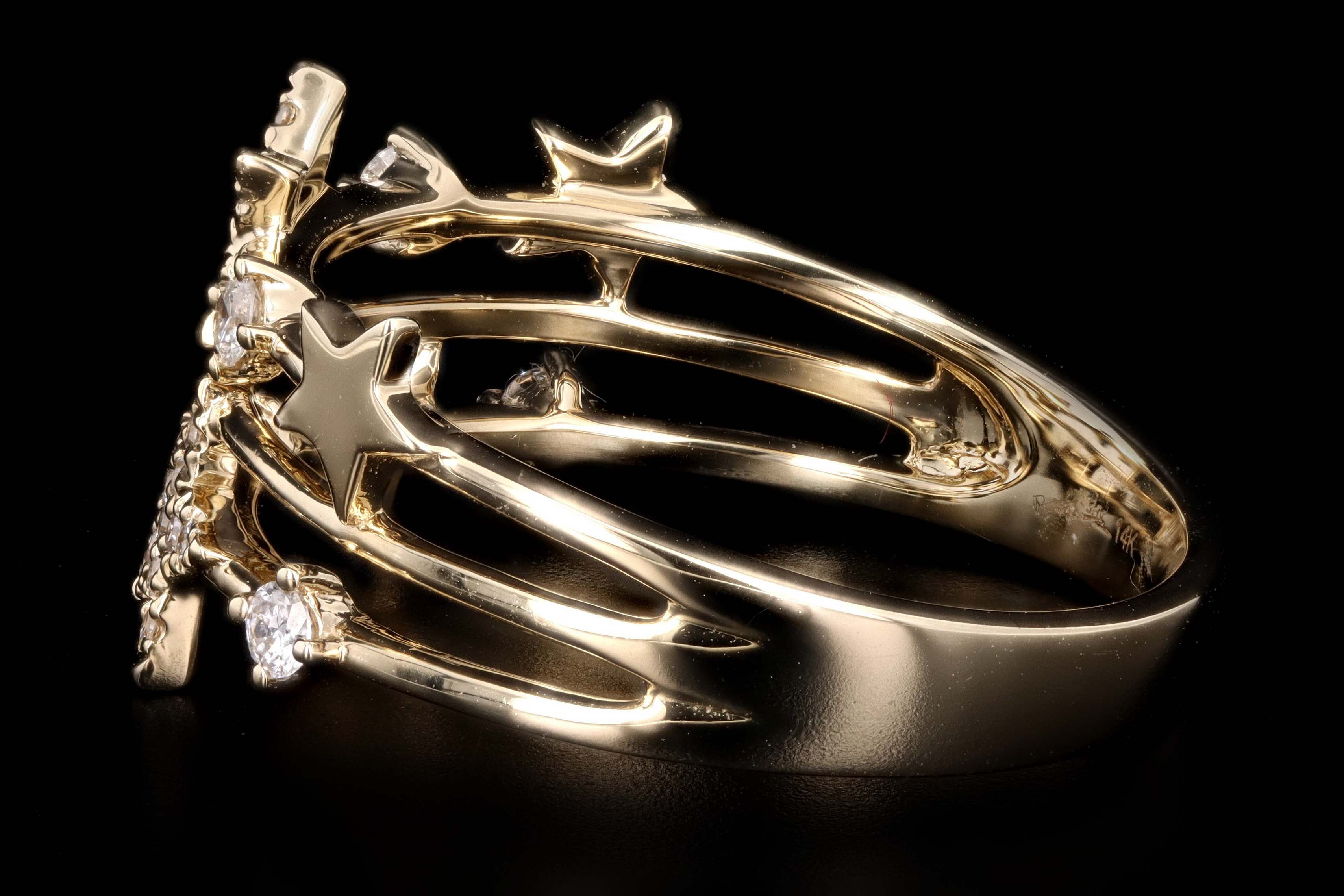 0.21CT Diamond Pave Star Ring -  Replica Handbags 